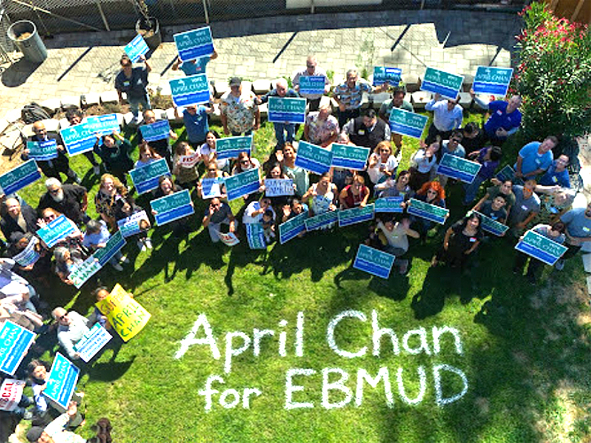 April Chan with Ward 7 community supporters